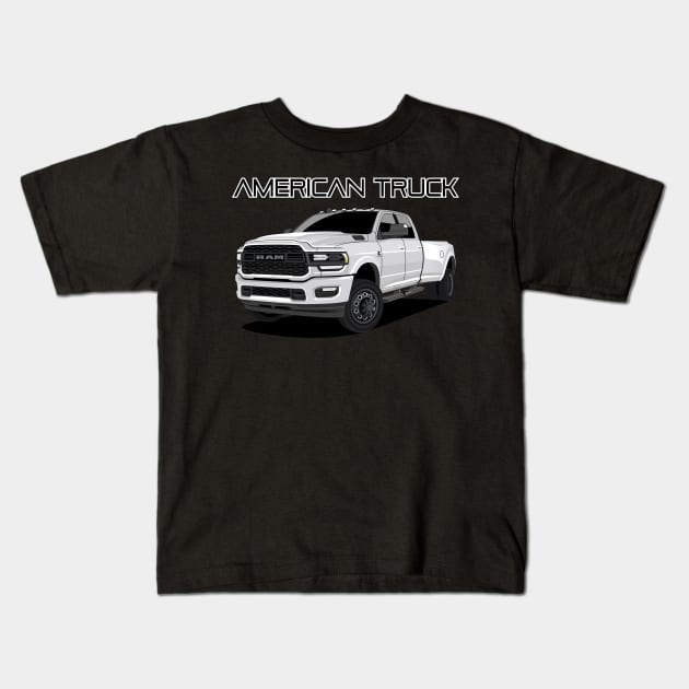 American Truck RAM Kids T-Shirt by masjestudio